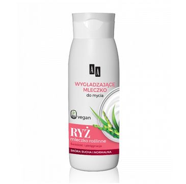 AA Vegan wygładzające mleczko do mycia Ryż 400ml