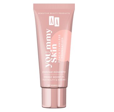 AA YOU.mmy Skin Peach Flawless Foundation podkład mineralny 01 Vanilla (30 ml)