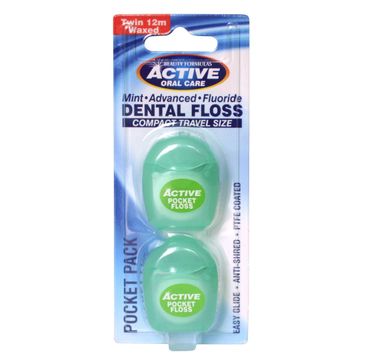 Active Oral Care nić dentystyczna travel size 2 x 12m