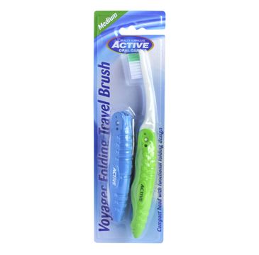 Active Oral Care szczoteczka do zębów podróżna średnia 1 op. - 2 szt.
