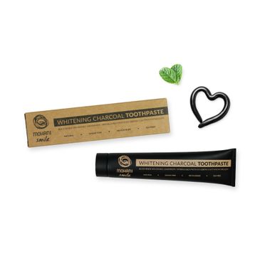 Mohani Smile Whitening Charcoal Toothpaste naturalna pasta wybielająca z węglem aktywnym (75 ml)