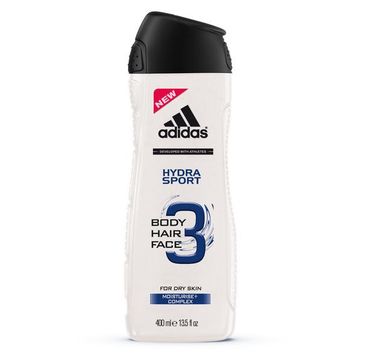 Adidas Hydra Sport żel pod prysznic 3w1 nawilżający i oczyszczający 400 ml