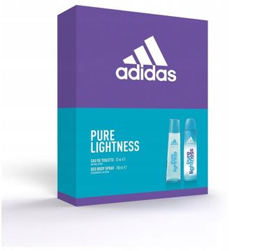 Adidas Pure Lightness zestaw woda toaletowa spray (75 ml) + dezodorant spray (150 ml)