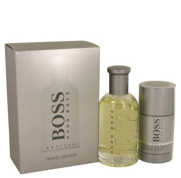 Hugo Boss – Bottled Travel Edition zestaw woda toaletowa spray 100ml + dezodorant sztyft 75ml (1 szt.)