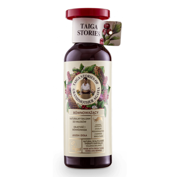 Babuszka Agafia Naturalny, równoważący balsam do włosów zwiększający objętość z leuzelą i ziołami (500 ml)