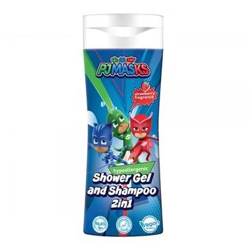 Air-Val PJ Masks żel pod prysznic i szampon 2w1 Truskawka (300 ml)