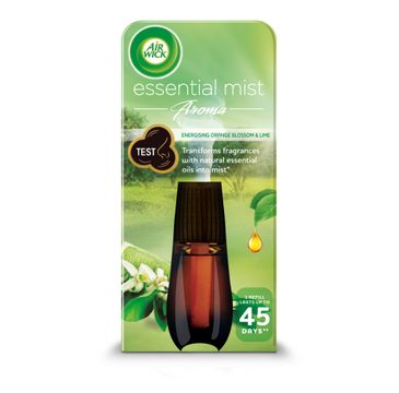 Air Wick Essential Mist Aroma energetyzujący wkład do automatycznego odświeżacza o zapachu limonki i pomarańczy 20ml