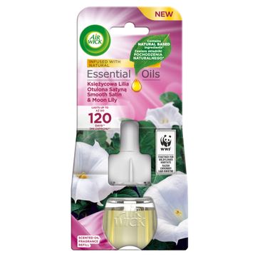 Air Wick Essential Oils wkład do elektrycznego odświeżacza Księżycowa Lilia Otulona Satyną 19ml