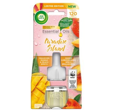 Air Wick Essential Oils wkład do elektrycznego odświeżacza Mango i Brzoskwinia Spritz z Malediwów 19ml