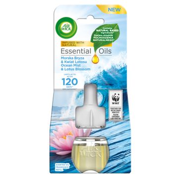 Air Wick Essential Oils wkład do elektrycznego odświeżacza Morska Bryza i Kwiat Lotosu 19ml