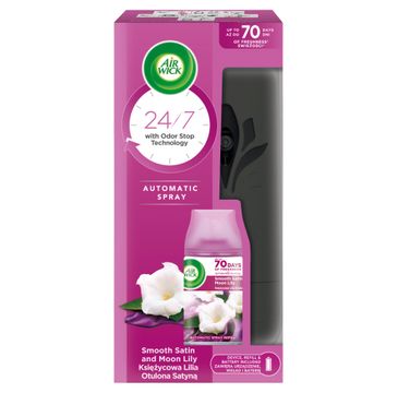 Air Wick Freshmatic automatyczny odświeżacz powietrza i wkład Księżycowa Lilia Otulona Satyną (250 ml)