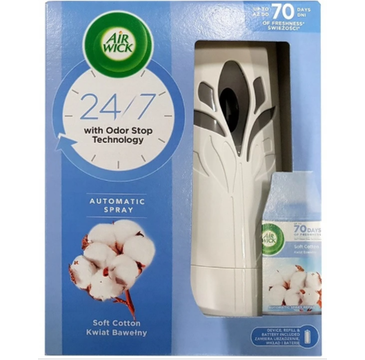 Air Wick Freshmatic odświeżacz Kwiat Bawełny komplet (250ml)