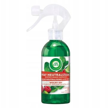 Air Wick Spray neutralizujący nieprzyjemne zapachy Orzeźwiające Maliny & Limonka (237 ml)