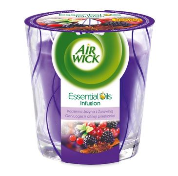 Air Wick Świeczka dekoracyjna Korzenna Jeżyna z Żurawiną 105g