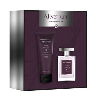 Allvernum – Men Zestaw prezentowy Pepper & Lavender woda perfumowana 100ml+żel pod prysznic 200ml (1 szt.)