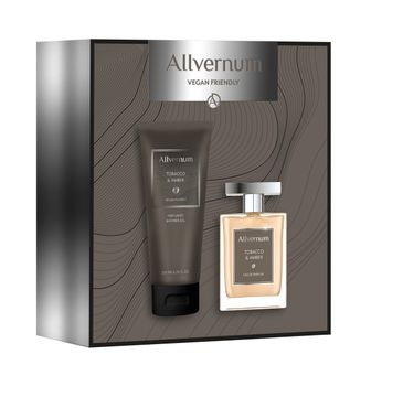 Allvernum – Men Zestaw prezentowy Tobacco & Amber woda perfumowana 100ml+żel pod prysznic 200ml (1 szt.)