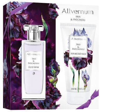 Allvernum zestaw prezentowy dla kobiet woda perfumowana Irys & Paczula 50 ml balsam perfumowany 200 ml