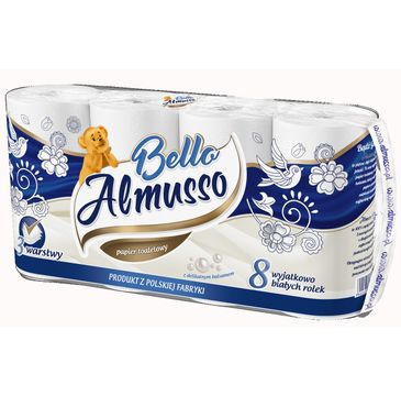 Almusso Papier toaletowy Bello 3 warstwowy (8 rolek)