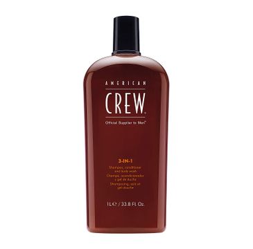 American Crew 3in1 Shampoo Conditioner And Body Wash szampon, odżywka i żel do kąpieli 1000ml