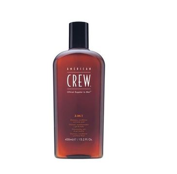 American Crew 3in1 Shampoo Conditioner And Body Wash szampon, odżywka i żel do kąpieli 450ml