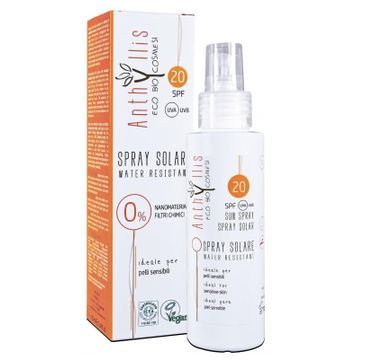 Anthyllis Spray Solare Water Resistant wodoodporny krem przeciwsłoneczny SPF20 100ml