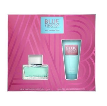 Antonio Banderas Blue Seduction For Woman zestaw prezentowy woda toaletowa spray 80 ml + dezodorant spray 150 ml