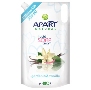 Apart Natural Prebiotic Refill kremowe mydło w płynie Gardenia & Vanille (900 ml)