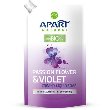 Apart Natural Prebiotic Refill kremowe mydło w płynie Passion Flower & Violet (400 ml)