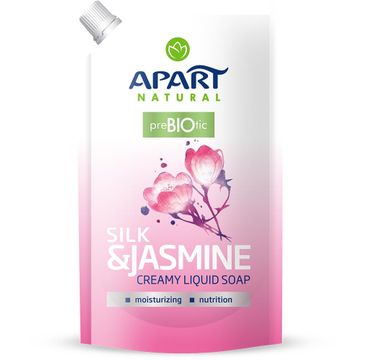 Apart Natural Prebiotic Refill kremowe mydło w płynie Silk & Jasmine (400 ml)