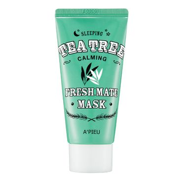 A'Pieu Fresh Mate Tea Tree Mask nawilżająco-kojąca kremowa maseczka całonocna Calming (50 ml)