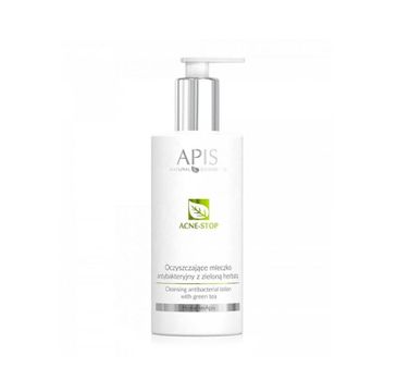 Apis Acne-Stop Cleansing Antibacterial Lotion oczyszczające mleczko antybakteryjne z zieloną herbatą (300 ml)