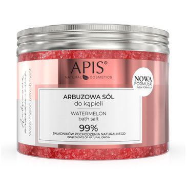 Apis Arbuzowe Orzeźwienie aromatyczna sól do kąpieli z ekstraktem z arbuza i melona (650 g)