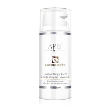 Apis Exclusive Terapis rozświetlający krem z perłą złotą algą i kawiorem (100 ml)