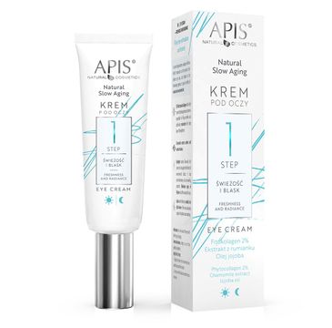 APIS Natural Slow Aging krem pod oczy step 1 świeżość i blask 15ml