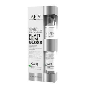 Apis Platinum Gloss rewitalizujący krem pod oczy z platyną i bioaktywnymi peptydami (10 ml)