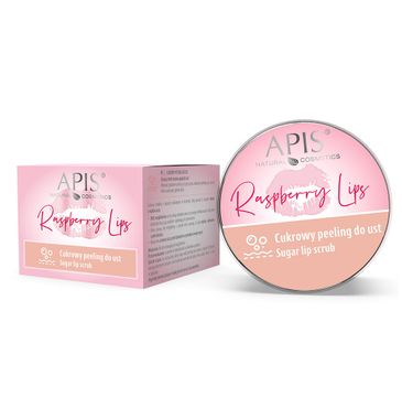 APIS Raspberry Lips cukrowy peeling do ust 10ml