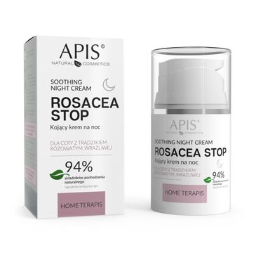 Apis Rosacea-Stop kojący krem na noc do cery z trądzikiem różowatym i wrażliwej (50 ml)