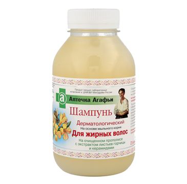 Apteczka Babci Agafii szampon do włosów przetłuszczających się dermatologiczny 300 ml