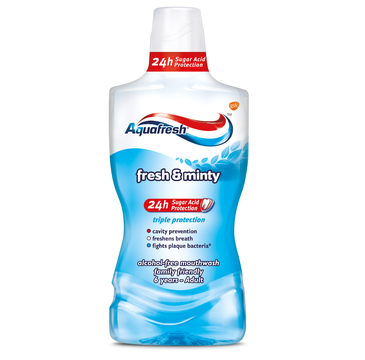 Aquafresh Fresh and Minty Mouthwash płyn do płukania jamy ustnej (500 ml)