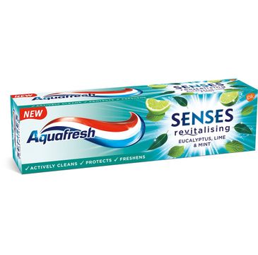 Aquafresh Senses Energising Pasta do zębów energizująca - Eucalyptus Limonka&Mięta (75 ml)