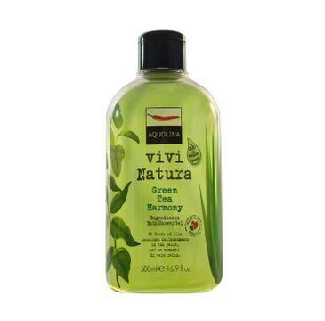 Aquolina Bagno Doccia Vivi Natura Bath & Shower Gel No Parabeni płyn do kąpieli i pod prysznic Green Tea Harmony 500ml