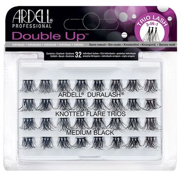 Ardell Double Up Trio Lash zestaw 96 kępek rzęs Medium Black