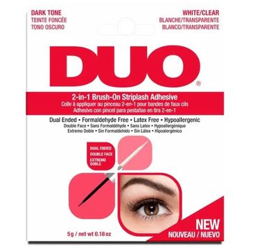 Ardell Duo 2-in-1 Brush-On Striplash Adhesive klej do rzęs Dark and Clear (5 g)