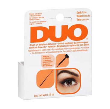 Ardell Duo Brush On Striplash Adhesive klej do sztucznych rzęs z pędzelkiem Dark (5 g)