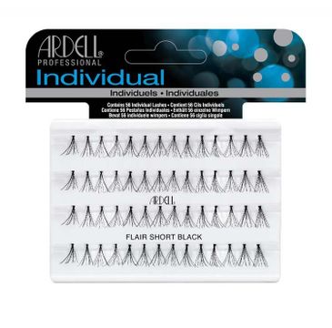 Ardell Individual - sztuczne rzęsy w kępkach z węzełkami Short Black (56 szt.)
