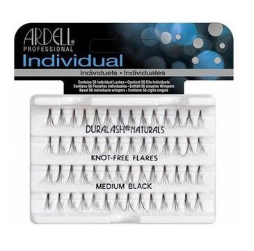 Ardell Individual Knot-Free zestaw 56 kępek rzęs Medium Black