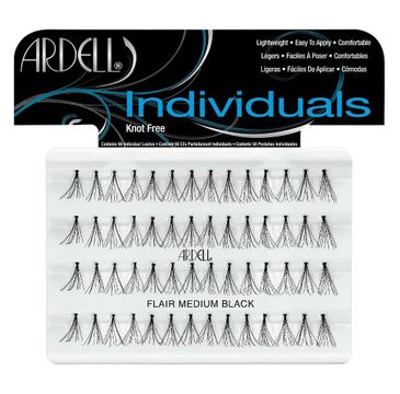 Ardell Individual Knotted zestaw 56 kępek rzęs Medium Black