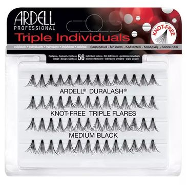 Ardell Triple Individuals zestaw 56 kępek rzęs Medium Black