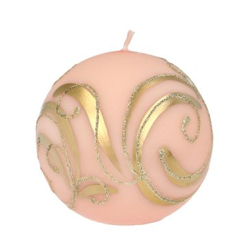 Artman – Boże Narodzenie Świeca ozdobna Bombka rose gold - kula średnia (1 szt.)