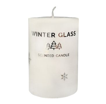 Artman – Boże Narodzenie Świeca zapachowa Winter Glass biała - walec mały (1 szt.)